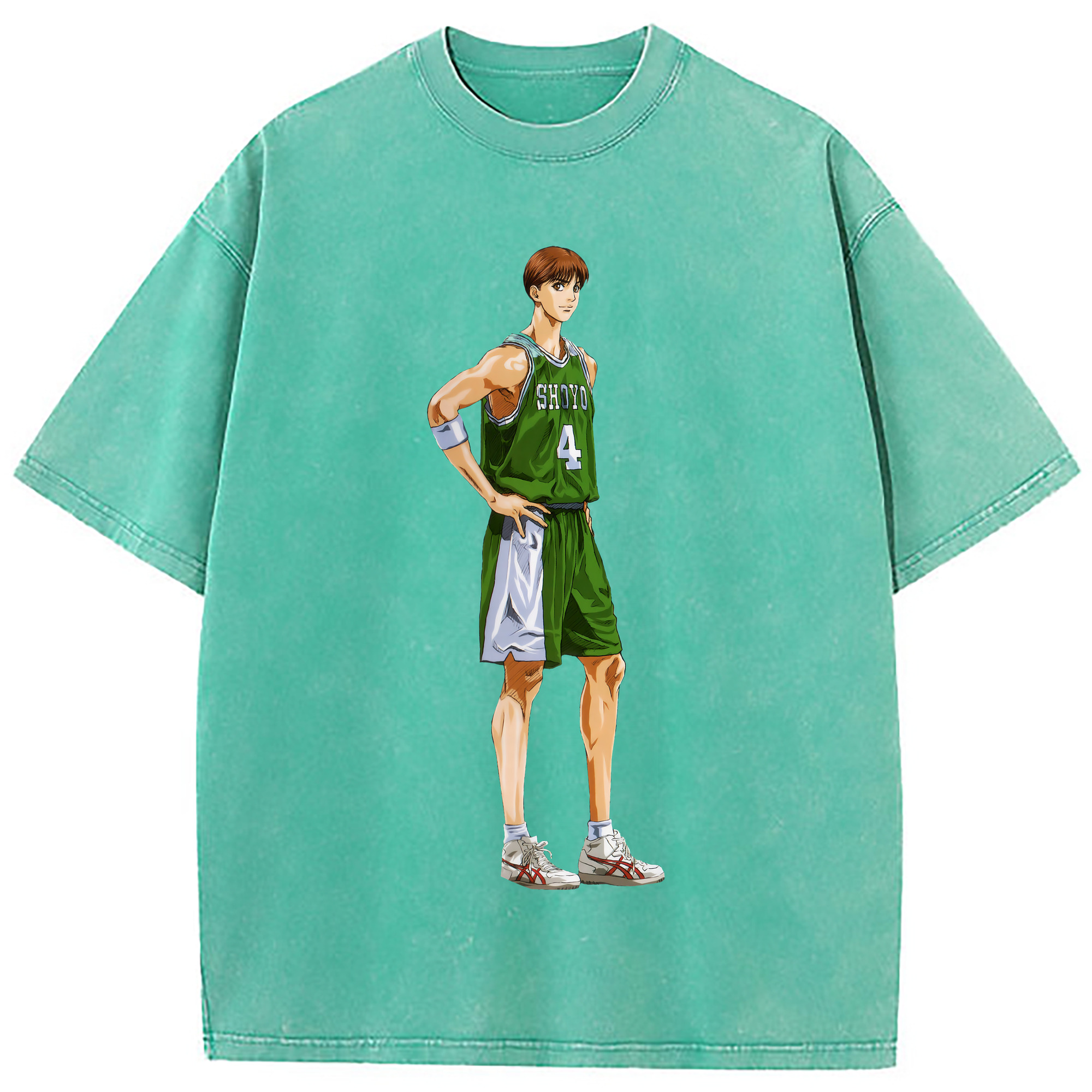 （画像用） SLAM DUNK／スラムダンク 綿100% ヴィンテージ風 半袖Tシャツ（フロントプリント）